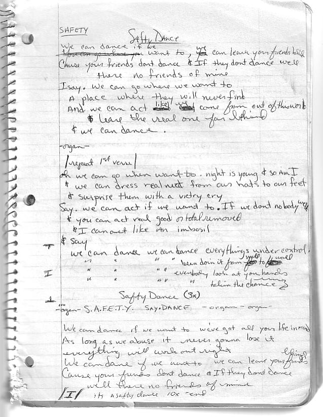 Scanned Lyrics